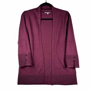Stitch Fix Evolution by Cyrus Womens Cardigan Sweater Small Burgundy Open Front